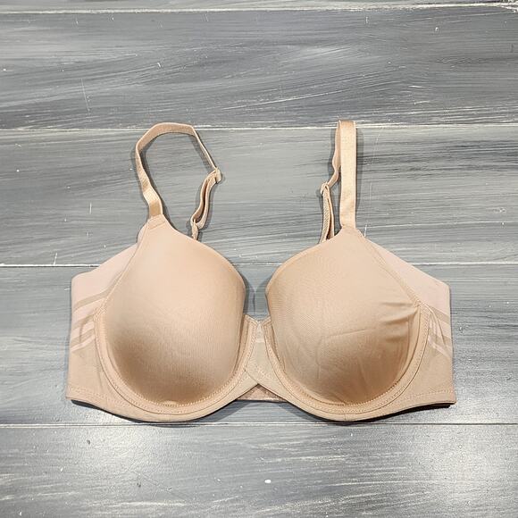 Felina Bra 34C Marvelous Side Smoothing Underwire Bra Style 245033 Beige - Picture 1 of 9